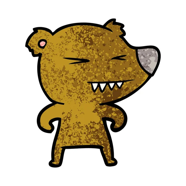 クマ漫画 Chraracter のベクトル イラスト — ストックベクタ