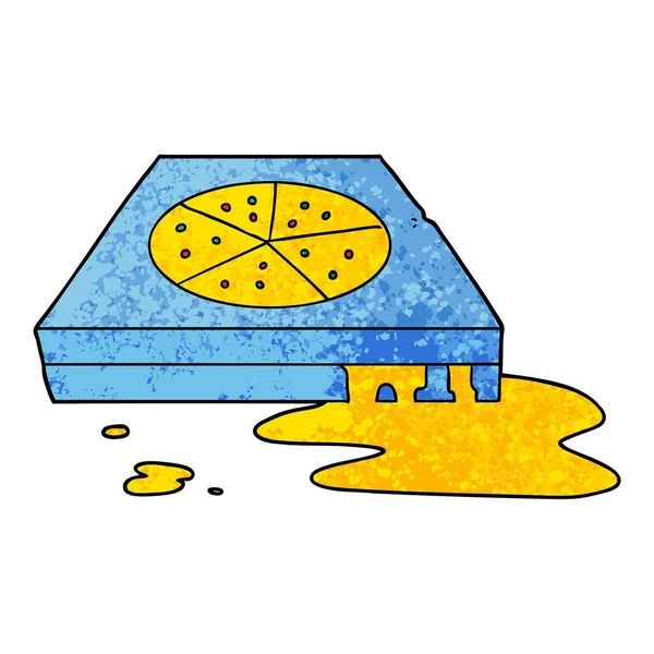 Vector Ilustración Pizza Dibujos Animados — Vector de stock