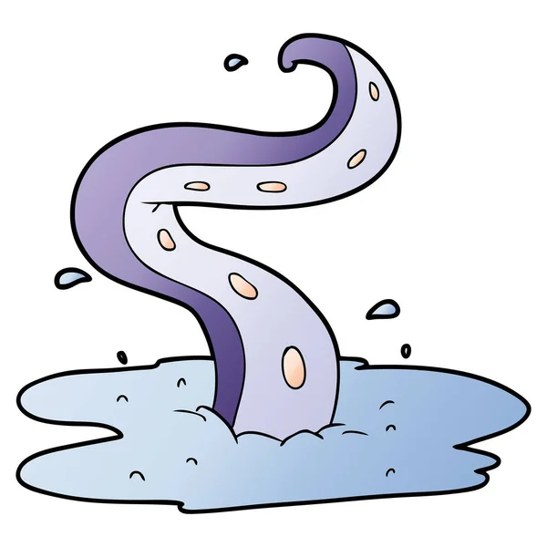 Vector Illustration Cartoon Tentacle — Stock Vector