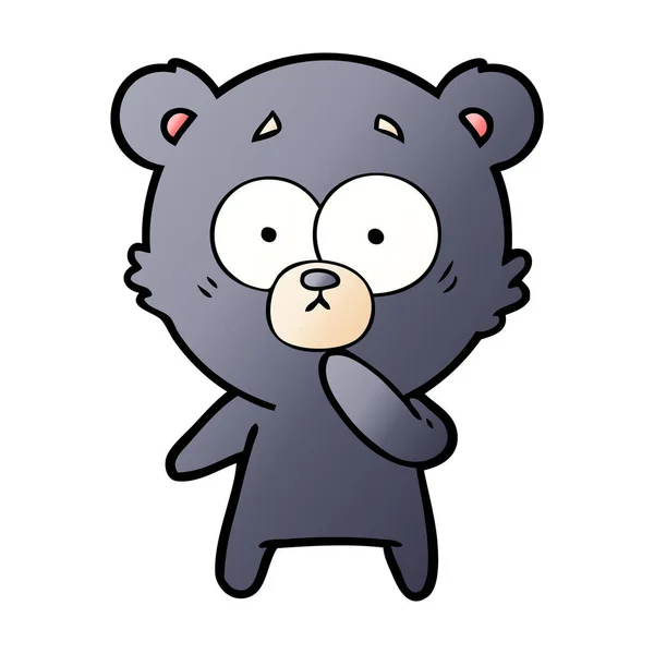 Vector Illustration Bear Cartoon Character — Stock Vector