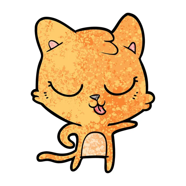 Vector Ilustración Dibujos Animados Gato — Vector de stock