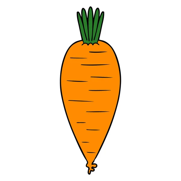 Vector Illustration Cartoon Carrot — Stock Vector