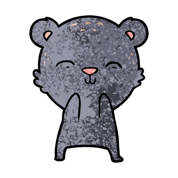 Vector Ilustración Oso Dibujos Animados Chraracter — Archivo Imágenes Vectoriales