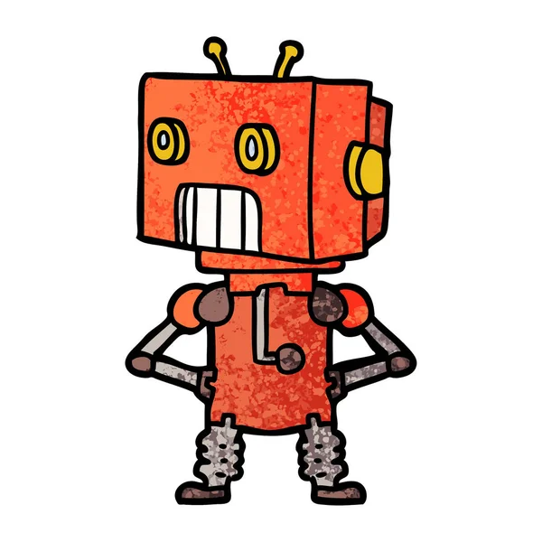 Illustration Vectorielle Robot Dessin Animé — Image vectorielle