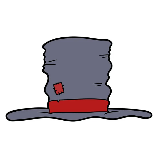 Eski Şapka Karikatür — Stok Vektör