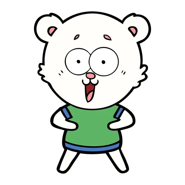 ポラールベア漫画のベクトルイラスト — ストックベクタ