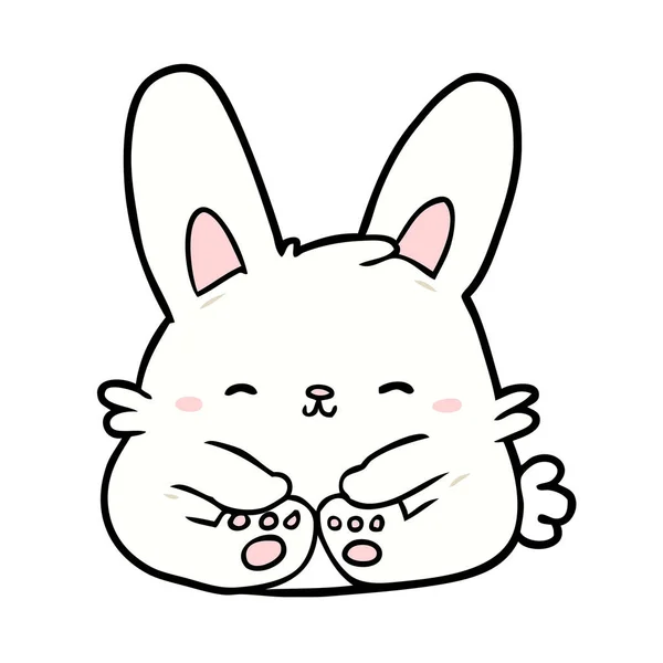 Cute Cartoon Bunny Rabbit — Stock Vector