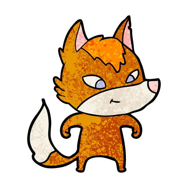 Vectorillustratie Van Fox Stripfiguur — Stockvector