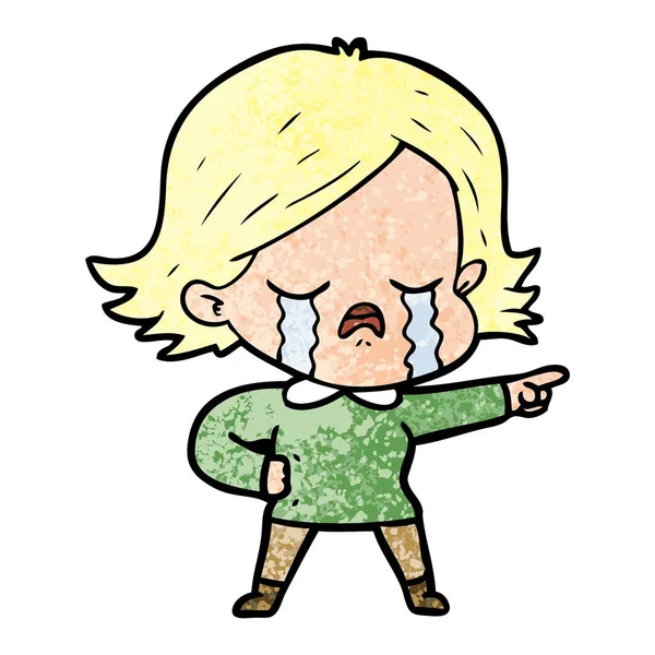 ağlayan çocuk vektör çizim