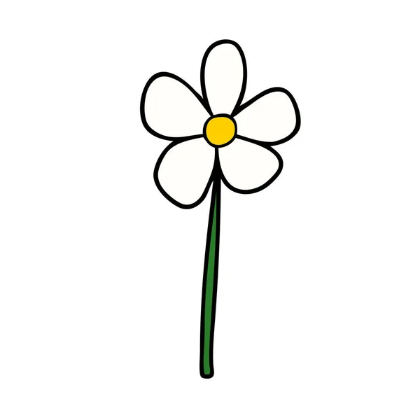 Wektor Ilustracja Kwiat Kreskówki — Wektor stockowy