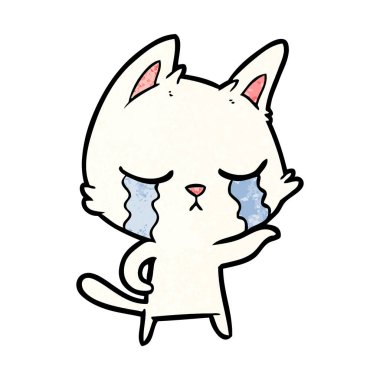 Çizgi film kedisinin vektör çizimi