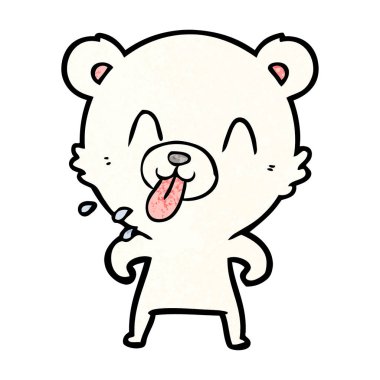 Kutup Ayısı Çizgi Filminin Vektör İllüstrasyonu