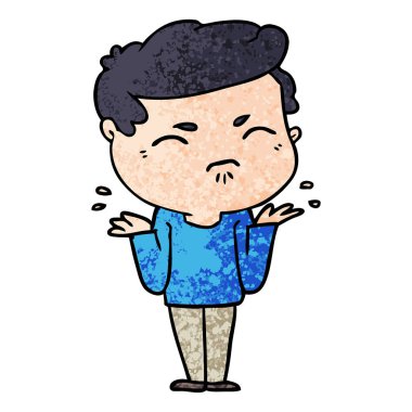 vektör çizim karikatür dostum rahatsız