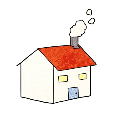 Çizgi film evinin vektör illüstrasyonu