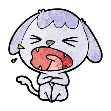 Çizgi film köpeğinin vektör çizimi