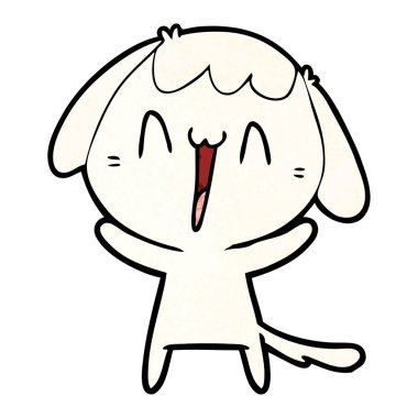 Çizgi film köpeğinin vektör çizimi