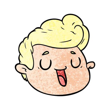 vektör çizim karikatür erkek yüz