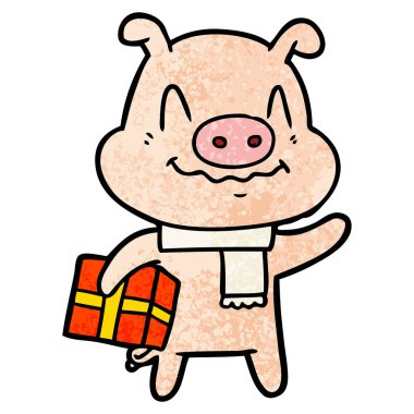 hediye domuzla gergin çizgi film