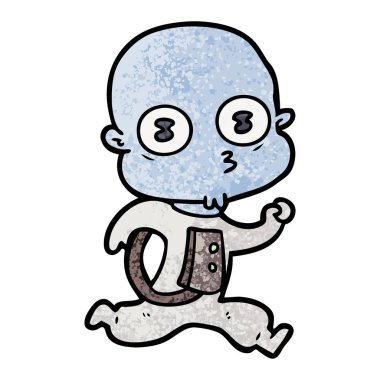 Çizgi film karakterinin vektör çizimi