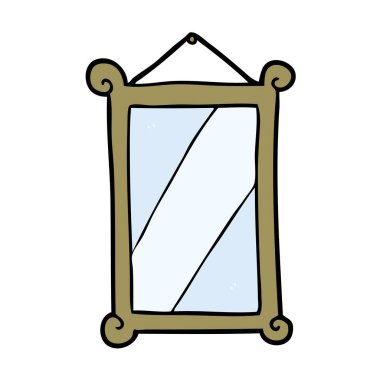 çizgi film eski ayna çerçeveli