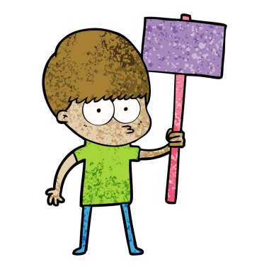 gergin çizgi film çocuk holding tasarlamak