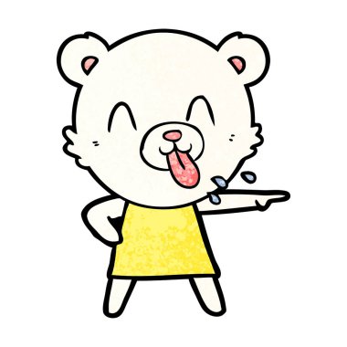 Kutup Ayısı Çizgi Filminin Vektör İllüstrasyonu