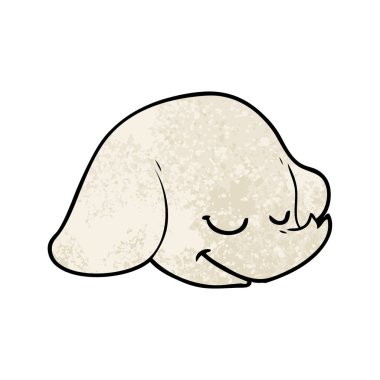 Çizgi film filinin vektör illüstrasyonu