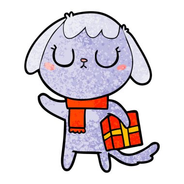 Çizgi film köpeğinin vektör çizimi