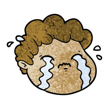  ağlayan çocuk vektör çizim