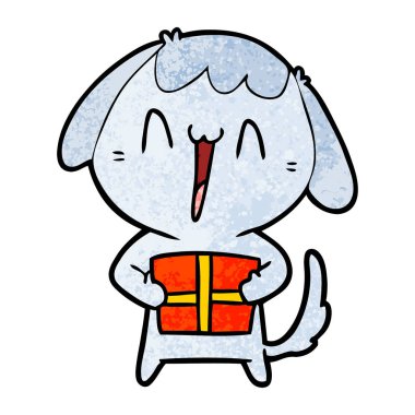 Çizgi film köpeğinin vektör çizimi