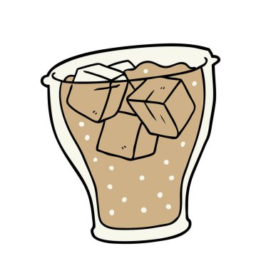 çizgi film bardak buzlu cola