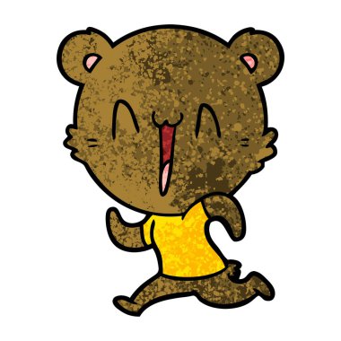 Çizgi film ayısının vektör çizimi