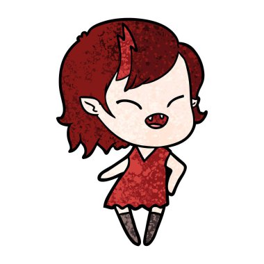 gülen vampir kız çizgi film