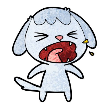 Çizgi film köpeğinin vektör çizimi