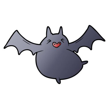 korkunç çizgi film yarasa vektör çizim