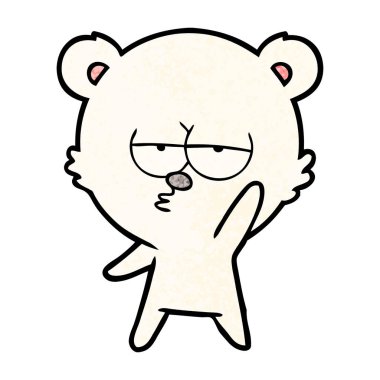 sıkılmış kutup ayısı çizgi film