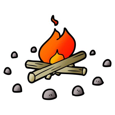 vektör çizim karikatür yangın