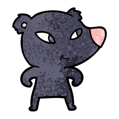 Çizgi film ayısının vektör çizimi