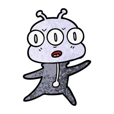 üç gözlü yabancı çizgi film