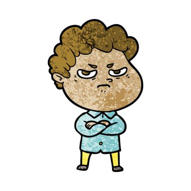 vektör çizim karikatür kızgın adam