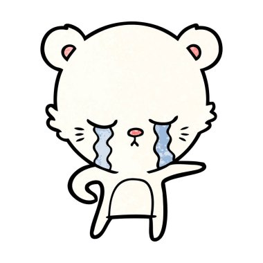 Kutup Ayısı Çizgi Filminin Vektör İllüstrasyonu