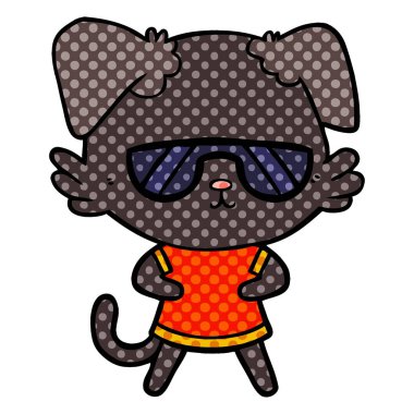 Çizgi film köpeğinin vektör çizimi