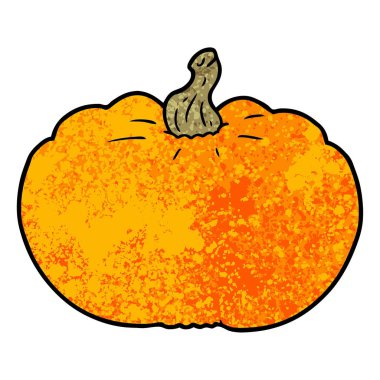 Çizgi film balkabağının vektör çizimi