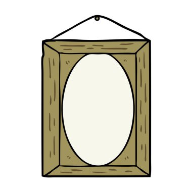 vektör çizim karikatür resim çerçevesi