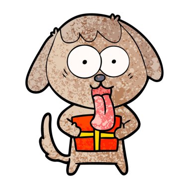 Çizgi film köpeğinin vektör çizimi