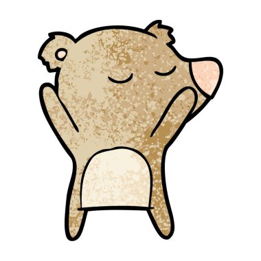 Çizgi film ayı vektör çizim 