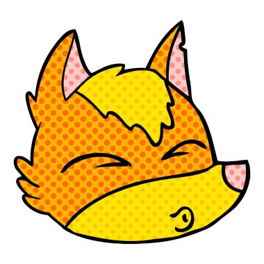 Tilki çizgi film karakteri vektör çizim