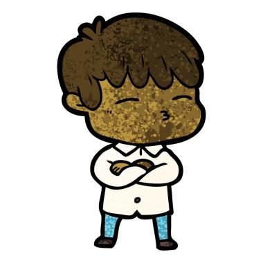 vektör çizim karikatür meraklı çocuk