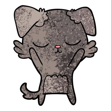 Çizgi film köpeğinin vektör çizimi