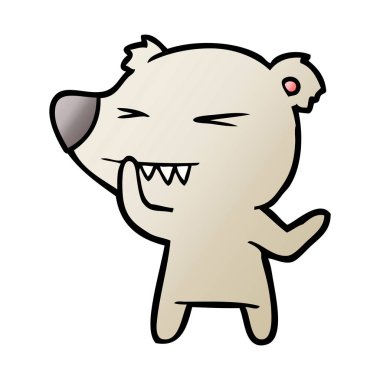 ayı çizgi film chraracter vektör çizim